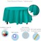 Exquisite Disposable Round Plastic Tablecloths – 6 Pack 84" Disposable Table Cloths – Indoor/Outdoor Party Tablecloth – Round Plastic Table Cover for Events & Party Supplies